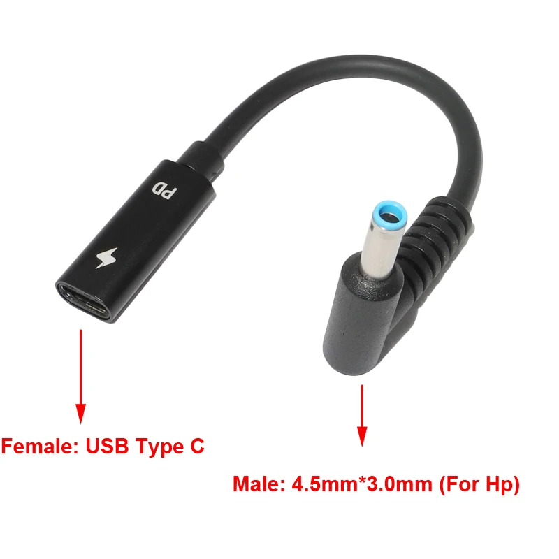 USB Type C адаптер питания для ноутбука Hp Elitebook Folio 1040 G1 Probook 430 G3 450 470 | Компьютеры и офис