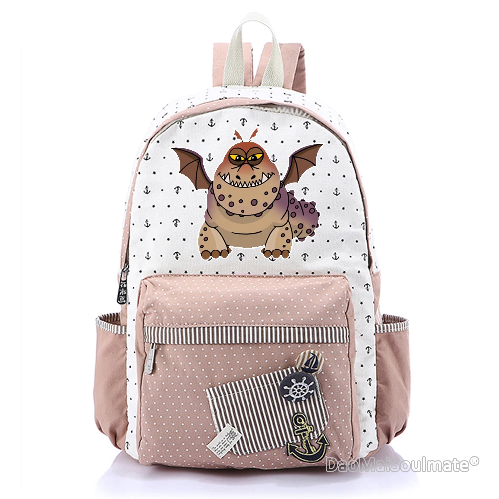 Pink 9 Как приручить дракона мультфильм рюкзак для девочки Цветочный прекрасный холст сумка рюкзаки для студентов девочек рюкзаки школьные сумки - Цвет: Pink 9