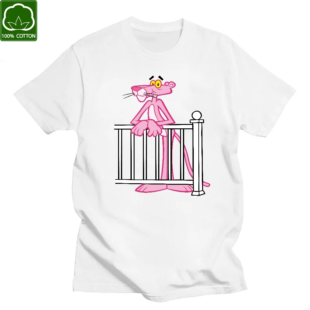 

Cartoon Pink Cute Dividend Leopard 2021 t-shirt Unisex Cotton Tee T shirt Short sleeve Fashion Girls Summer 90s Femme Streetwear