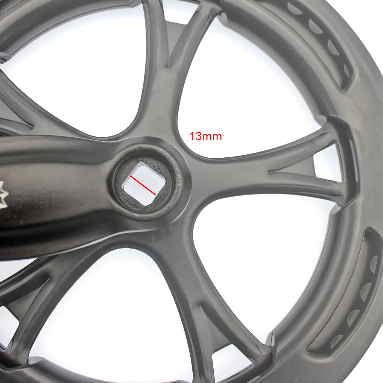 Велосипедная шатунная система 52T Road Bike Crank Set Single Speed 170mm с пустотелой зубчатой пластиной и звездочкой - аксессуары для велосипеда.