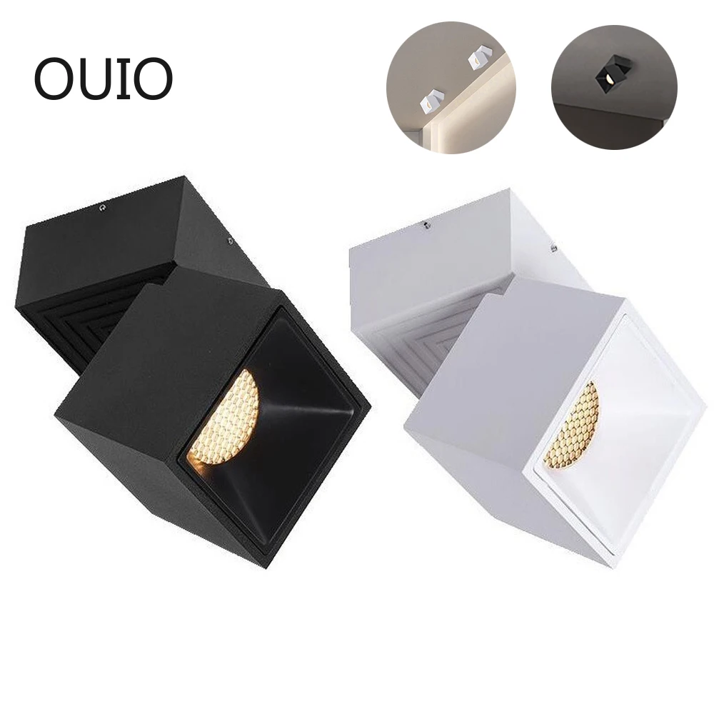 

Квадратная потолочная светодиодная лампа 7 Вт/12 Вт для гостиной, домашнее освещение, естесветильник свет, теплый/холодный белый свет, поверх...