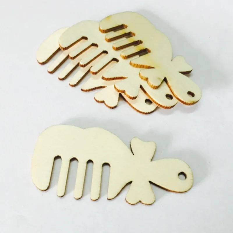 10pcs Natural Wood Unfinished Cutout Wooden Hand Cutouts Shapes for Patchwork DIY Crafting Decoration | Дом и сад