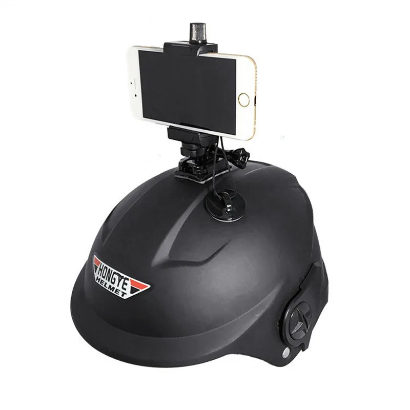 Регулируемое крепление на шлем клейкой основе для смартфона Sjcam YI 4K H9 Sony Gopro 8 7 6 5