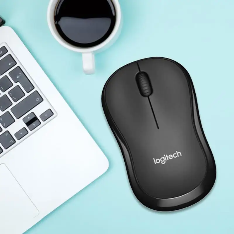 Logitech M185 2 4 GHz Беспроводная USB нано приемник мышь 3 кнопки 1000 DPI для домашнего офиса