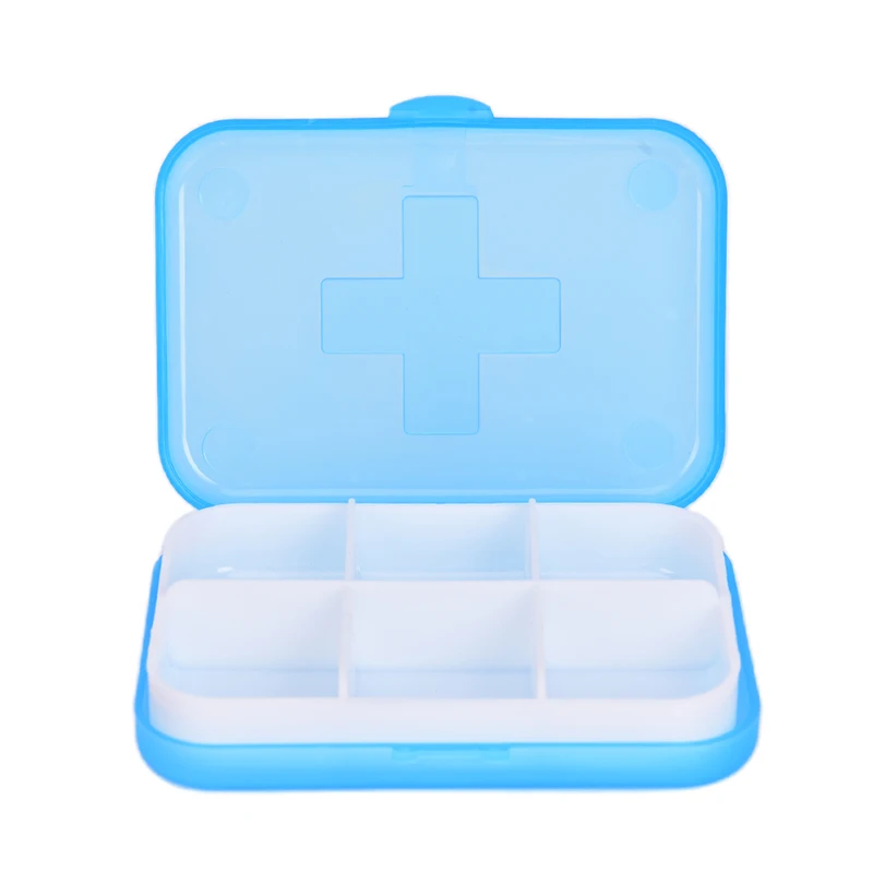 

1Pcs Plastic 7 Days Foldable Mini Pill Box Drug Tablet Storage Dispenser Travel Case Holder Container 4/6Slots Medical Pill Box