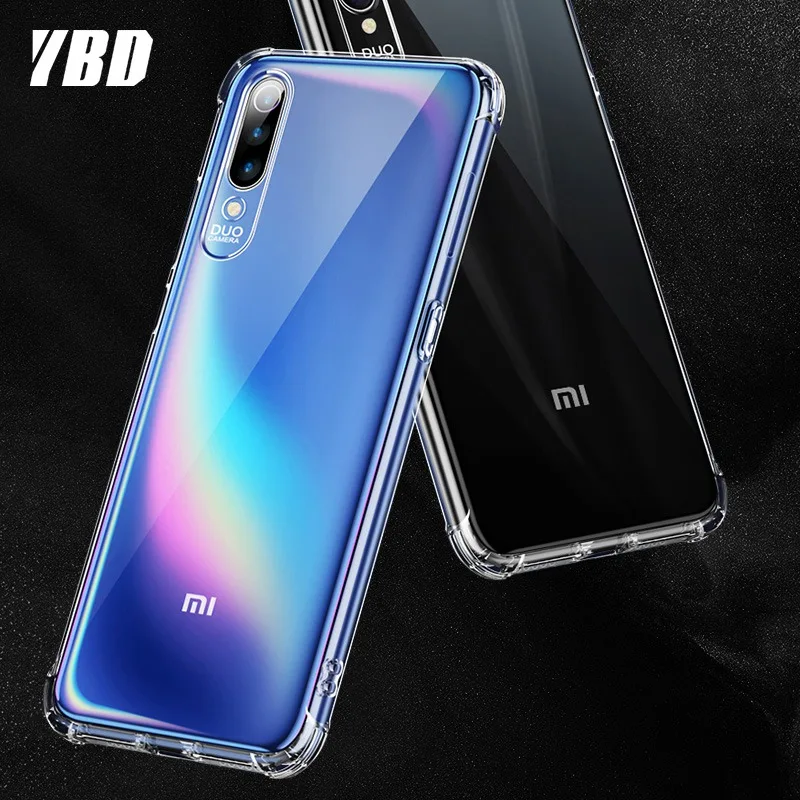Прозрачный противоударный чехол YBD для Xiaomi Redmi Note 8 7 pro 8T Защитные Чехлы оболочка