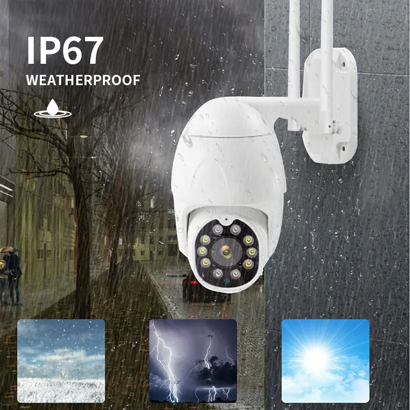 SANAN 1080P Автоматическая слежения IP камера PTZ WiFi 4 кратный цифровой зум