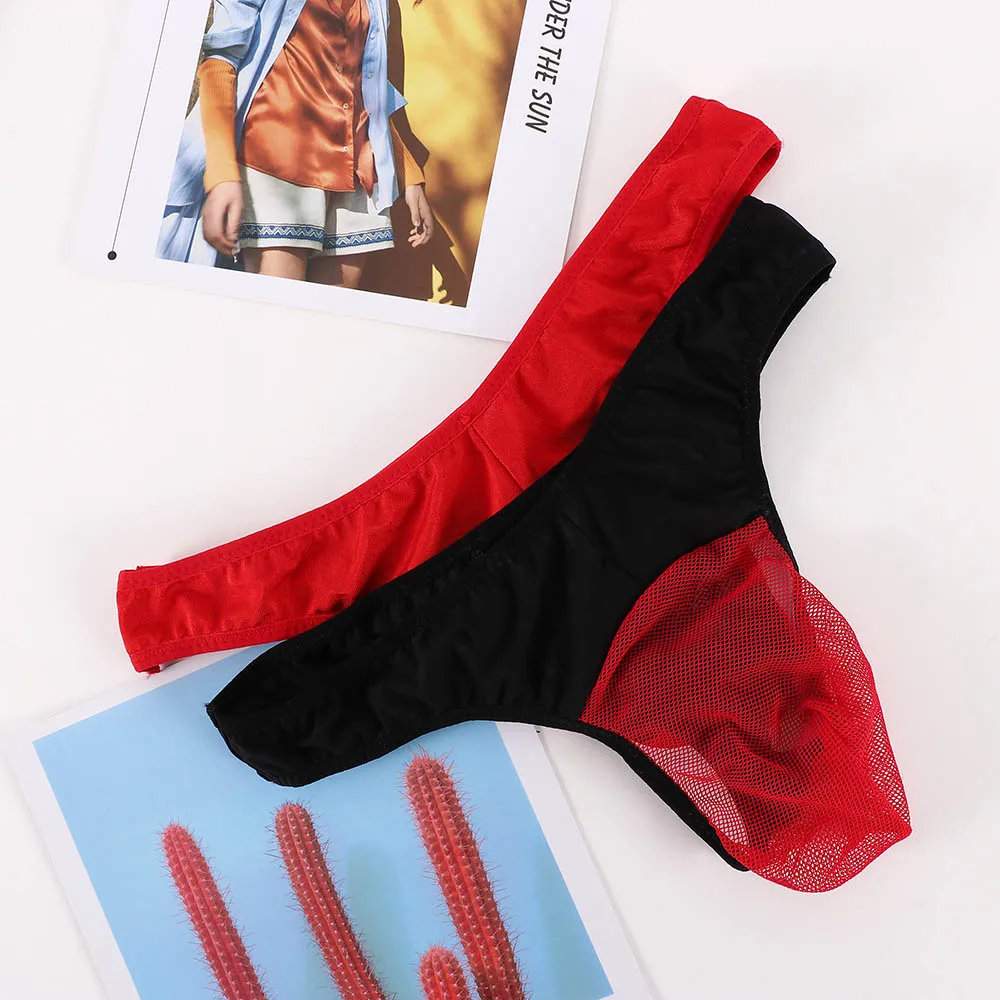 Мужские трусы сетчатые прозрачные дышащие мужские сексуальные стринги G нижнее