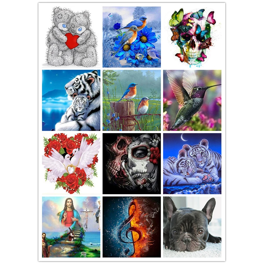 5D DIY Алмазная картина мультфильм животное птица цветок вышивка часть круглые