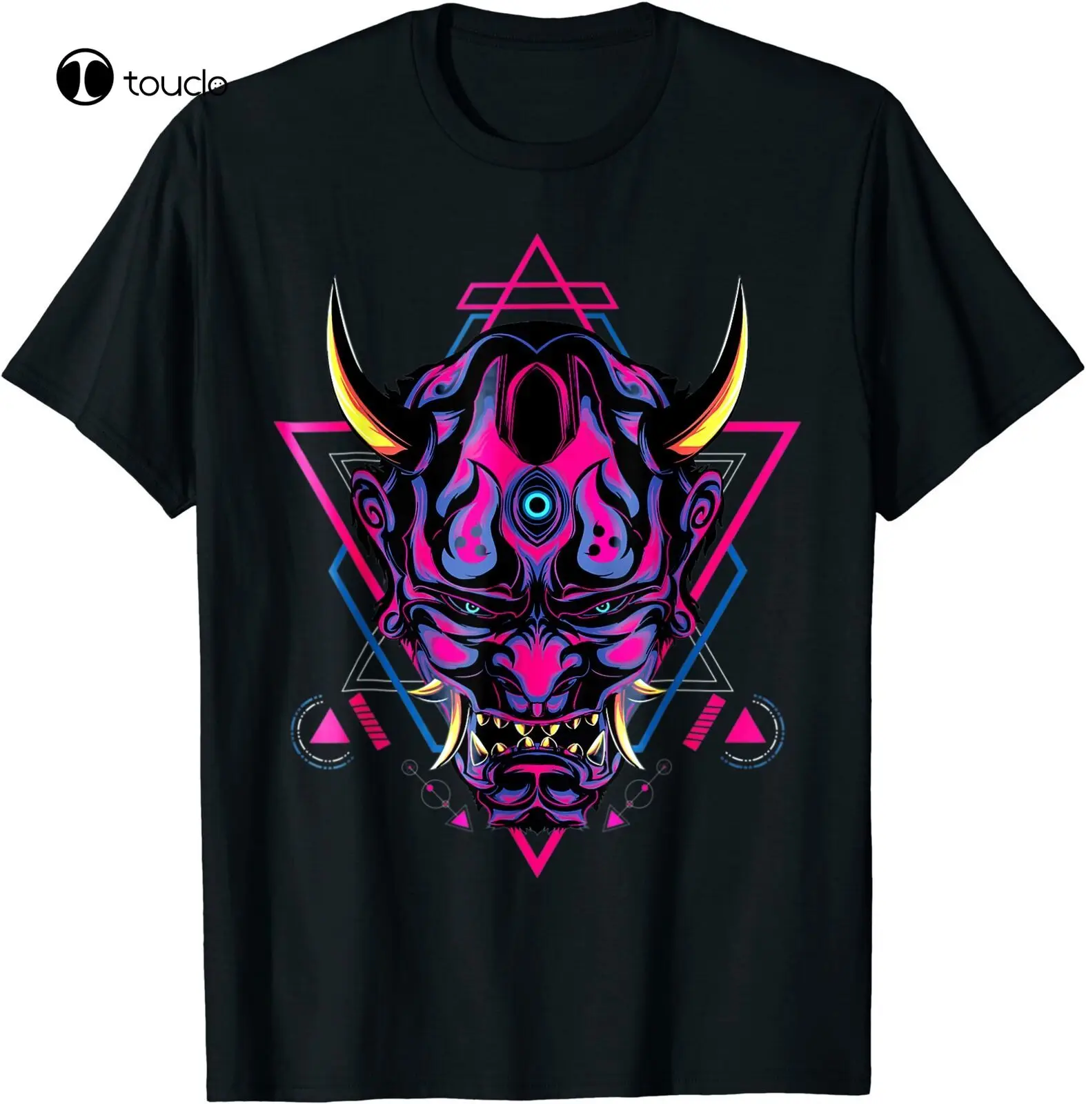 

New Samurai Demon Oni Akuma Mask Bushido Spirit Japanese T-Shirt Black S-5Xl Tee Shirt Unisex