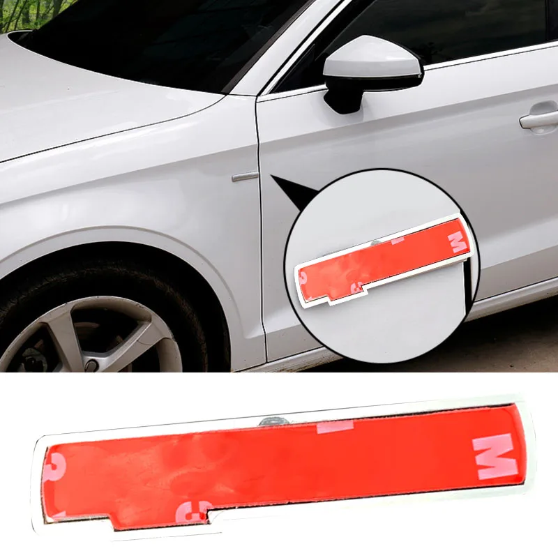 10 шт. боковые зеркала автомобиля Fender Стикеры наклейка для Audi Sline A6 C6 A1 A3 A4 B8 A5 A7 A8 A4L A6L Q2 Q3 Q5 Q7 TT гибкие чехлы из термопластичного полиуретана(логотип Стикеры хром