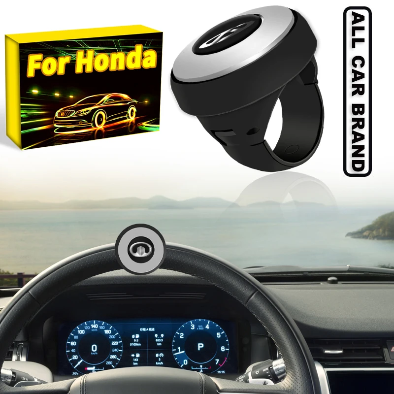 

1Pcs Car Logo Steering Wheel Suicide Spinner Handle Knob Booster For Honda Civic XR-V Accord Odyssey CR-V Jazz Vit Lingpai UR-V