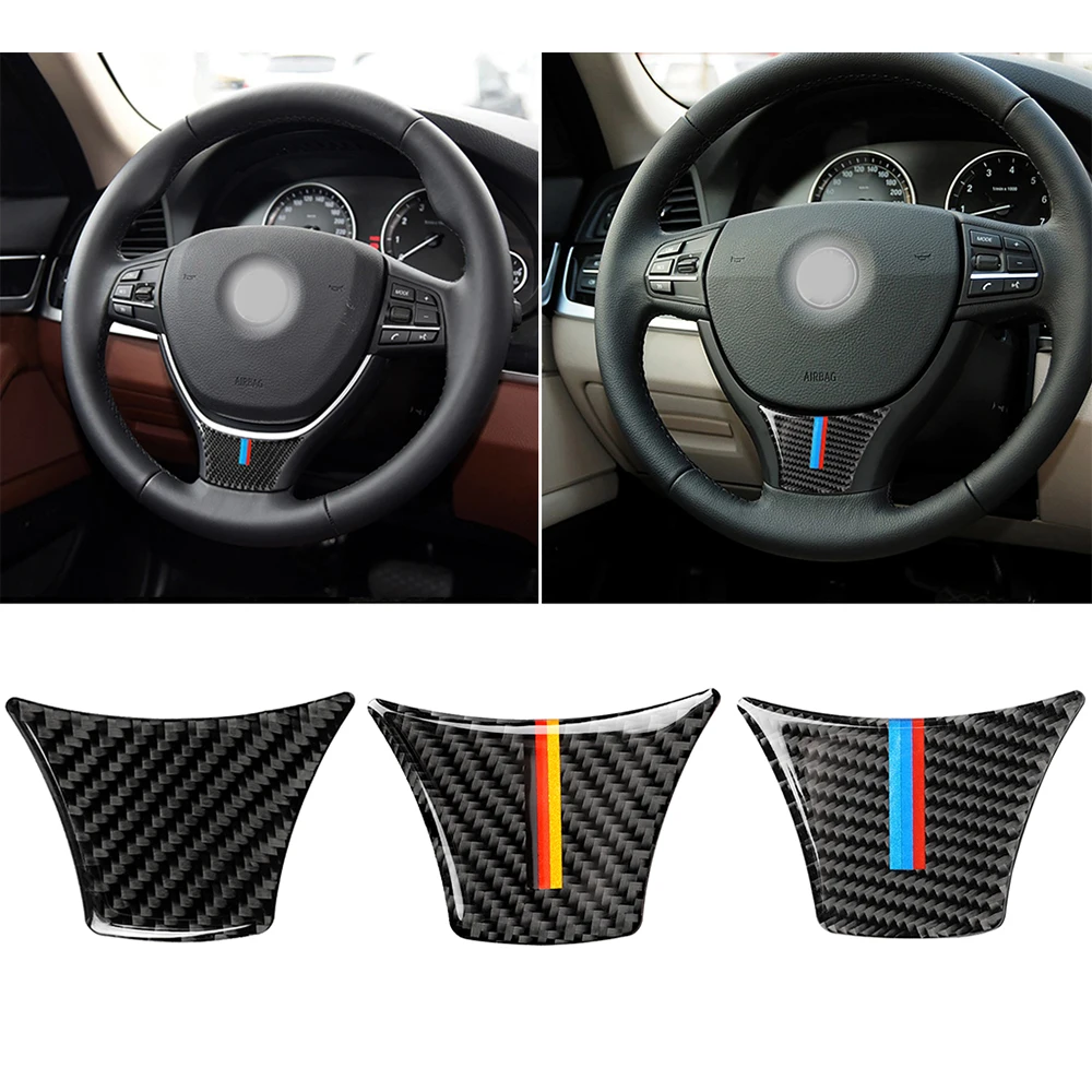 Наклейка на руль для BMW 5 серий 2011 2017 528 525Li F10 F18 карбоновая рамка 3d наклейка
