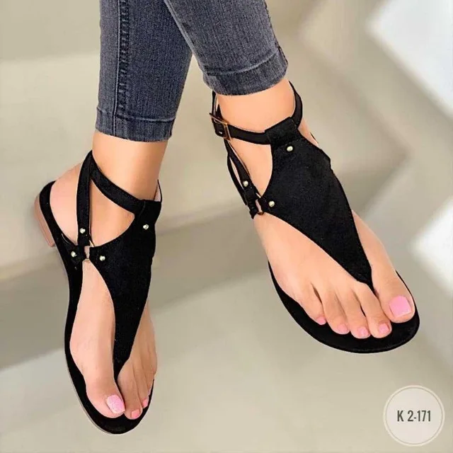 

Summer Women's Sandals Fashion Rhinestone Fat Bottom Female Clip Toe Shoes Outdoor Beach Ladies Sandal Woman New