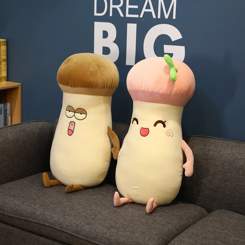 

Mushroom Pleurotus Eryngii Plush Toys Soft Kawaii Cute Small Food Vegetable Home Pillow Kids Toys Stuffed Toys for Children