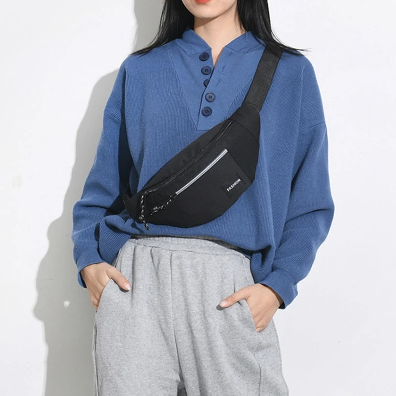 

Men Waist Fanny Pack Belt Shoulder Bag Travel Hip Bum Crossbody Purse Chest Phone Pouch