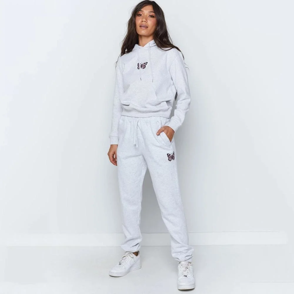 Женская толстовка и модные брюки из 2 предметов повседневная одежда для бега