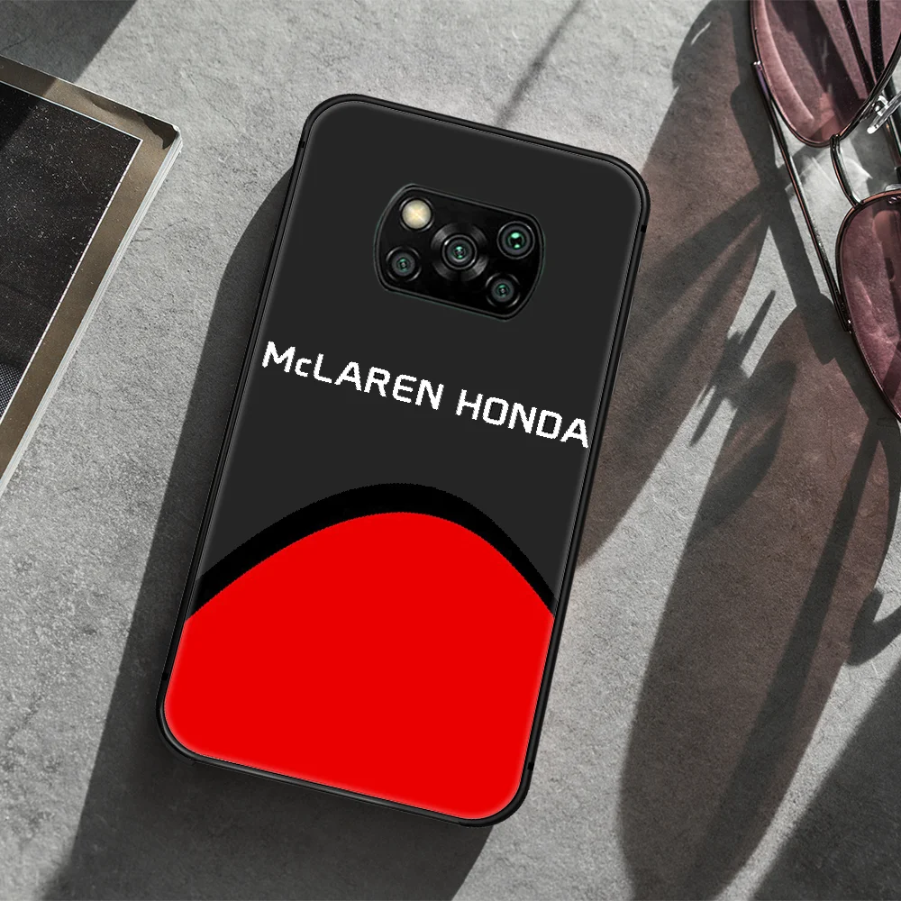 

Mclaren car Logo Phone case Cover Hull For Xiaomi Mi A2 A3 8 9 9T Note 10 Se Lite Pro black Prime Silicone Etui Tpu Cell Luxury