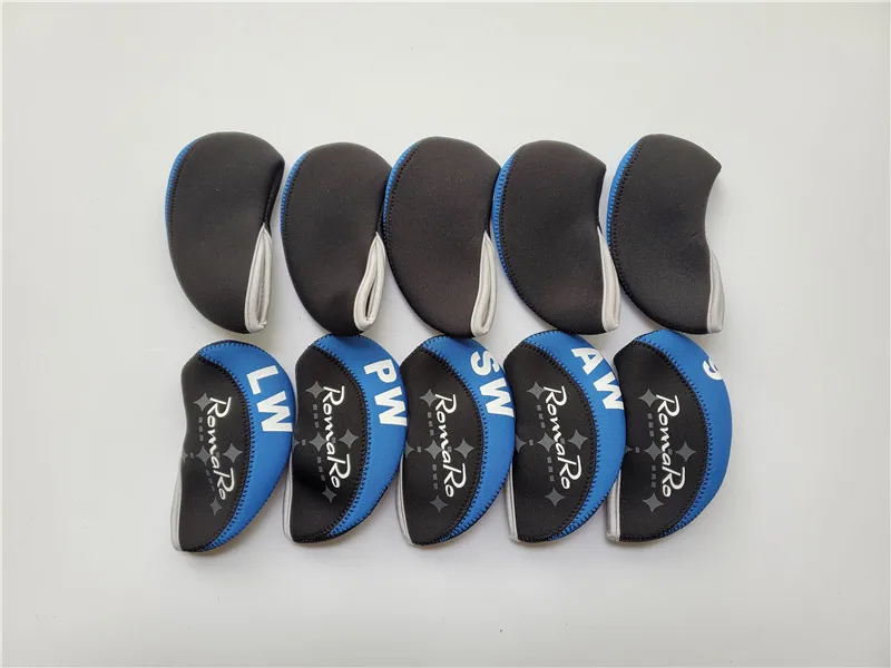 Новинка чехол для головы RomaRo Golf утюга 10 шт. 456789 паста черный/синий Iron набор крышек