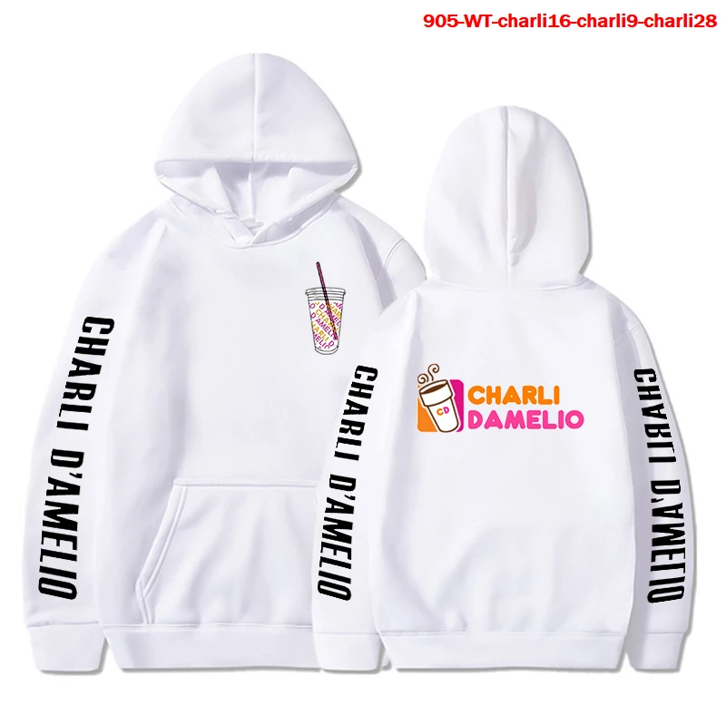 Лидер продаж толстовки Charli Damelio для женщин в стиле Харадзюку мужская