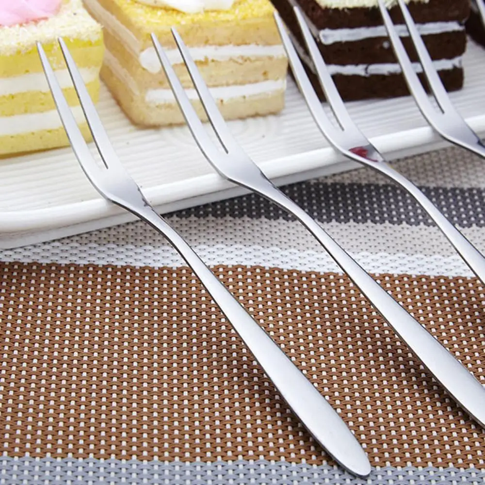 Набор посуды из 4 предметов нержавеющей стали для столовой и кухни вилка фруктов