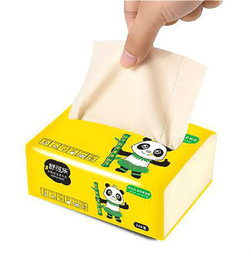 Экологичная бамбуковая настольная салфетка мягкая бумажная для ресторана