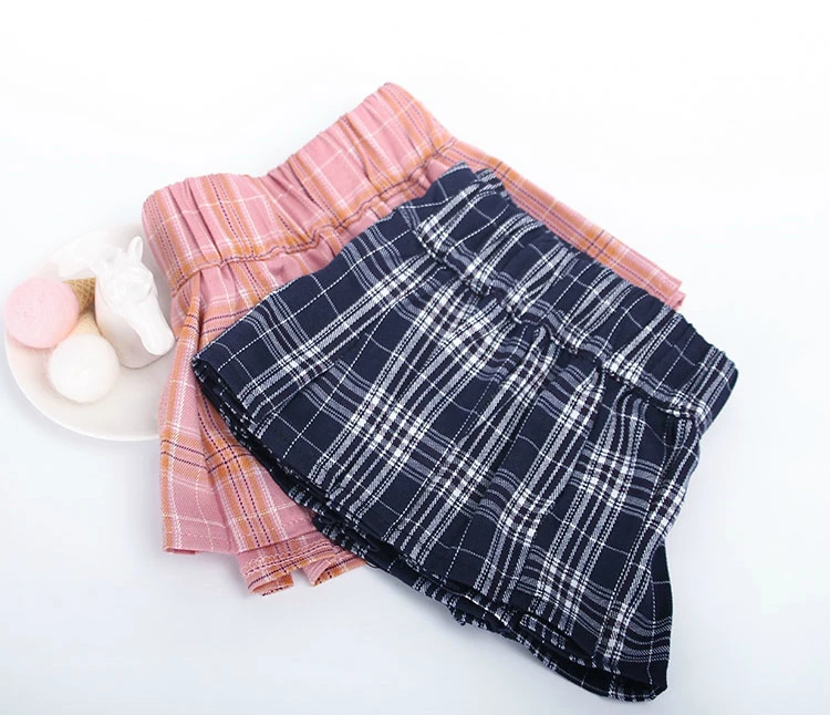 

18cm Japanese Korean Ultra-short Pleated Plaid Cute Miniskirt Short Skirts School Uniform Jk Girl Kawaii Female Mini Skirts