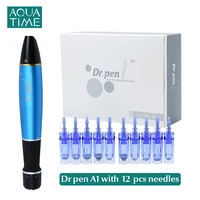 dr pen ultima a1 wtih 12 pcs needle cartridges wireless micro needle kit professional skin care microneedling derma pen