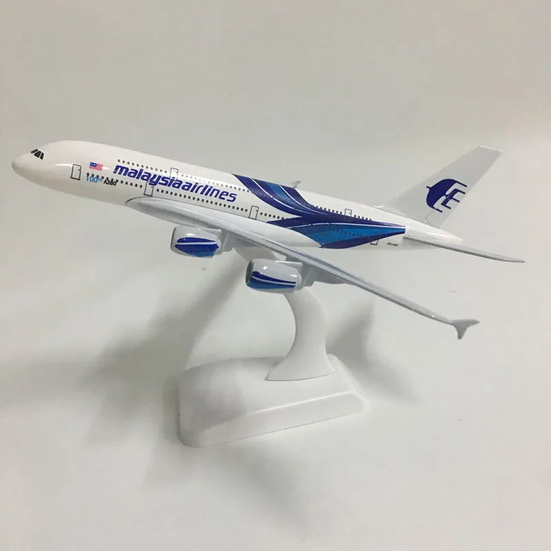 Джейсон пачка 20 см модель самолета Модель Malaysia Airlines Аэробус A380 с трёхмерными