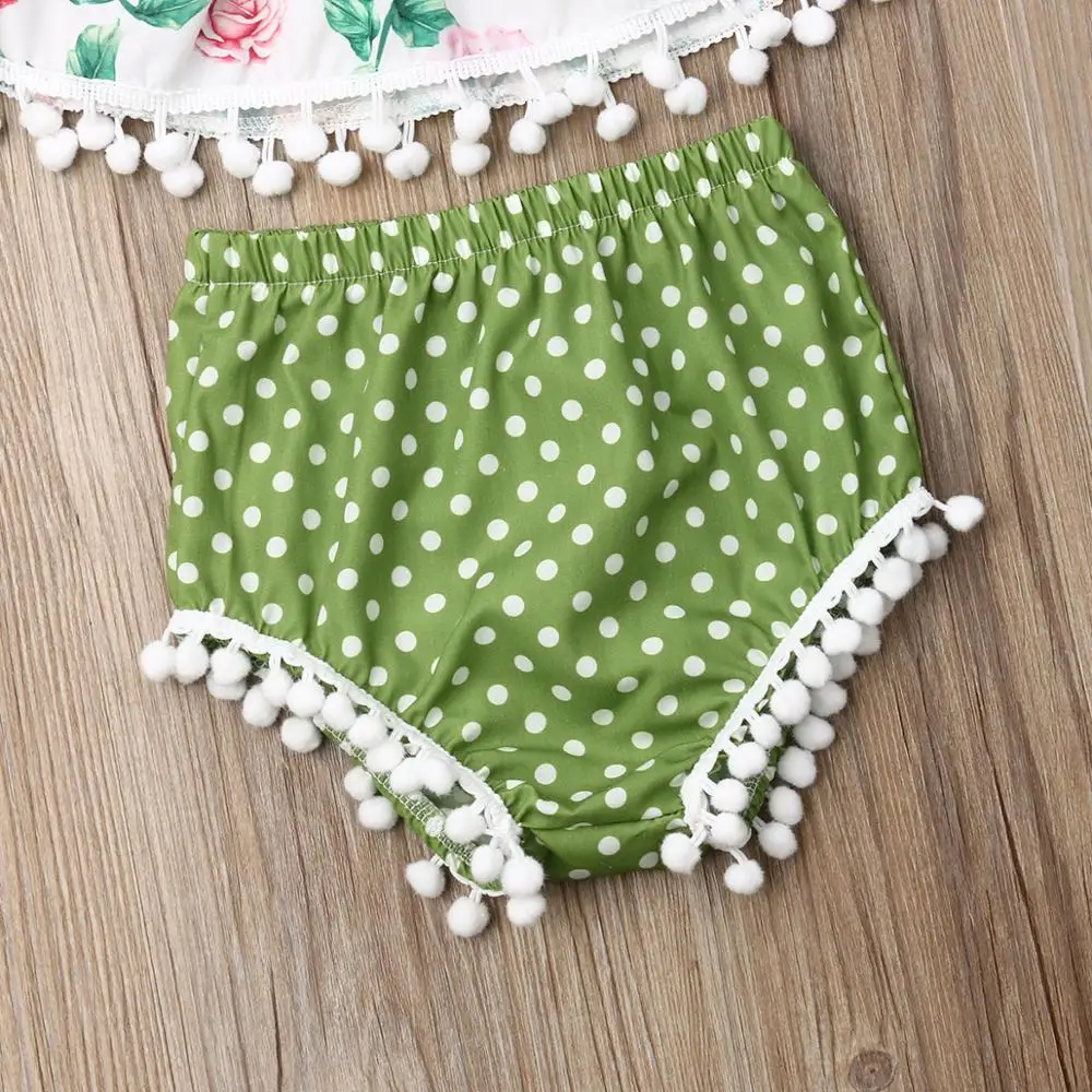 

Pudcoco 0-24M 3PCS Newborn Baby Girl Clothes Top Romper Jumpsuit+Shorts+Headband Outfit Set