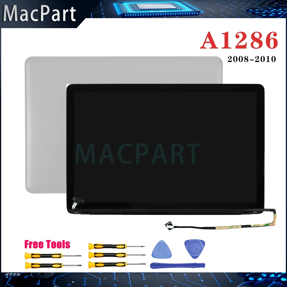 Новый ЖК дисплей в сборе для ноутбука Macbook Pro 15 дюймов A1286 2008 2009 2010 лет|ЖК-экран