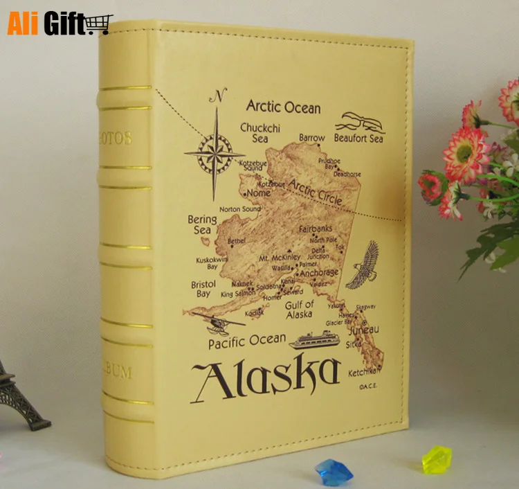 Лидер продаж 4 дюймовый фотоальбом вместительный из искусственной кожи для