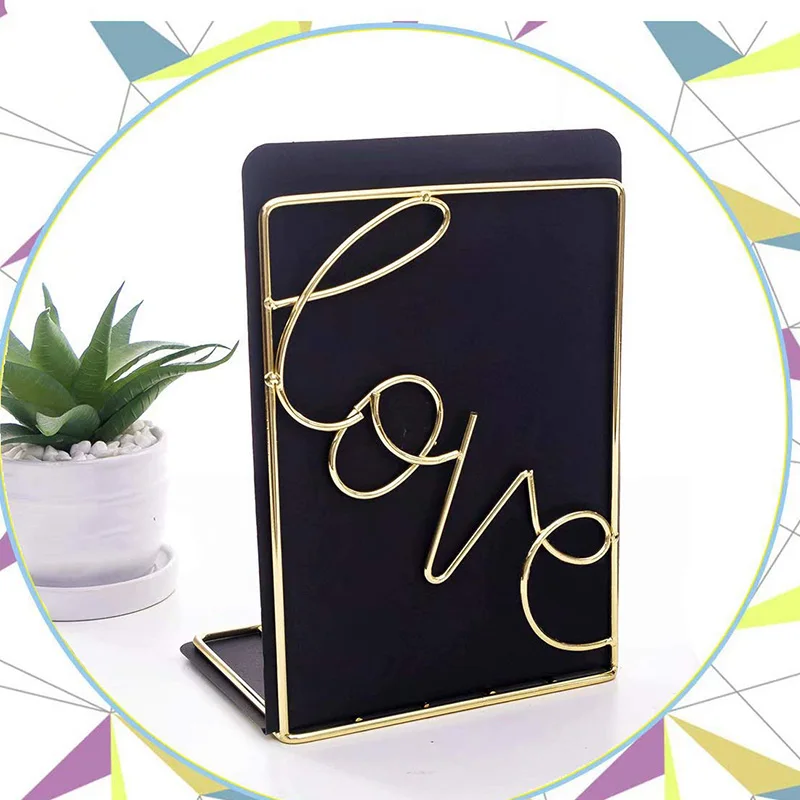 Закладки золотые декоративные металлические книжные концы для полок не