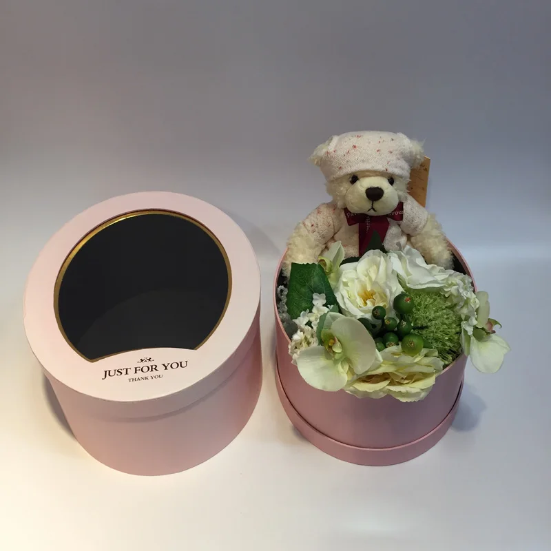 Прозрачное окно мыло в подарочной коробке вечная Цветочная коробка розовая