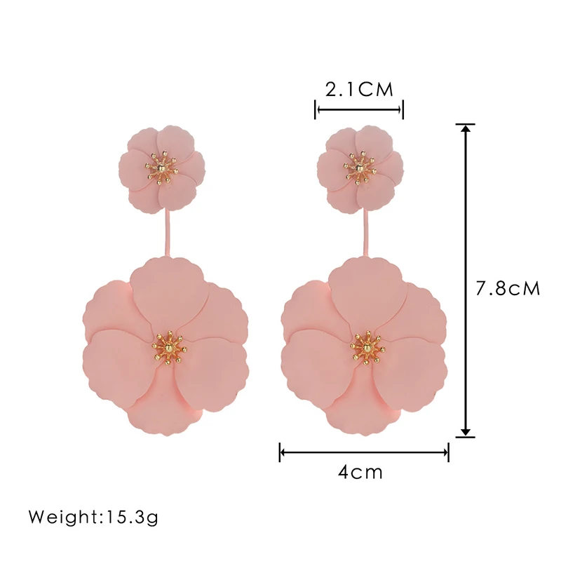 Модные трендовые серьги гвоздики в виде цветка для женщин большие маленькие