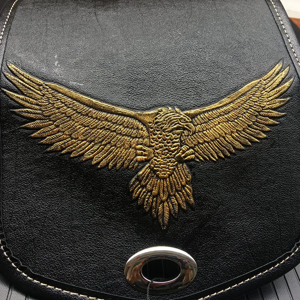 Универсальная мотоциклетная кожаная сумка для инструментов с логотипом орла