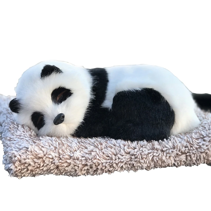 

Украшение интерьера автомобиля, мягкие игрушки, милая кукла-Имитация животного, плюшевые спящие собаки/кошки, игрушка, подарок для детей на день рождения