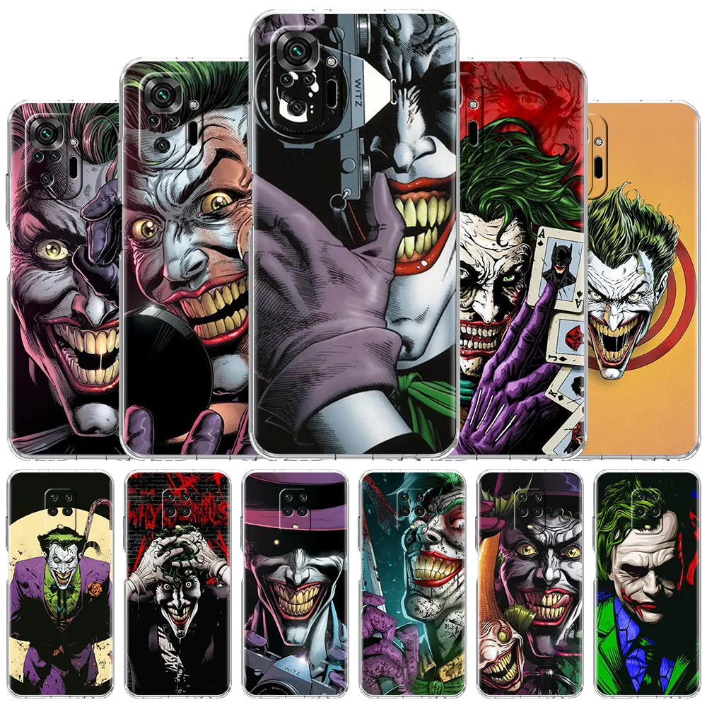 

Transparent Phone Case For Xiaomi Redmi Note 10 K40 9S 9 7 8 Pro 8T 9 9A 7A 9T 9C 6A 8A Clear Soft Cover Camera Joker Cool