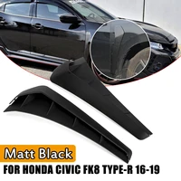 2pcs fk8 type v2 style abs 3d sticker for fender vent air wing cover trim for honda for civic 10th 2016 2017 2018