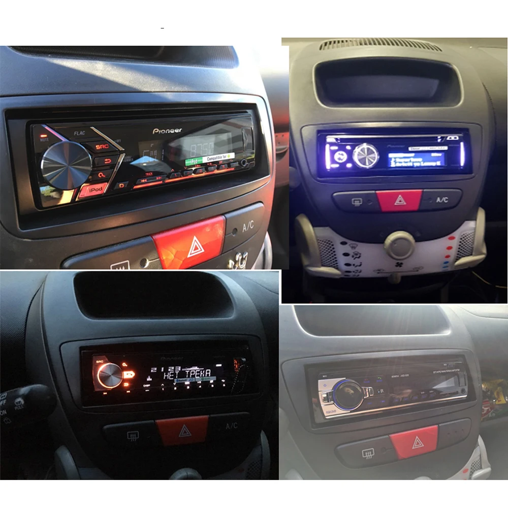 Радиоприемник 1 Din для CITROEN C1 TOYOTA Aygo PEUGEOT 107 CD GPS DVD стереопанель крепление приборной