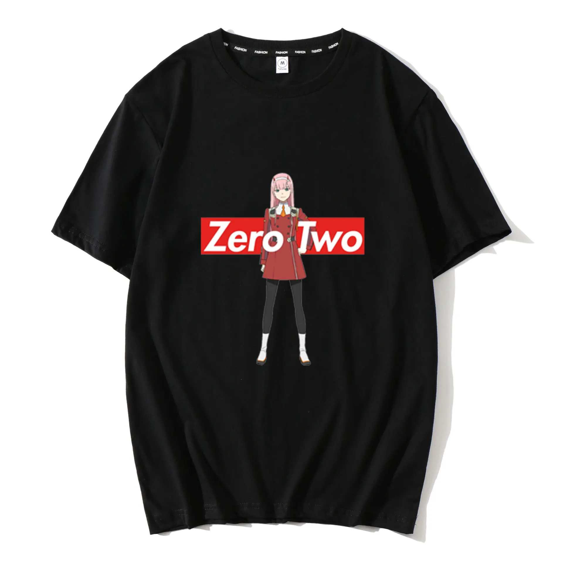 

Darling In The Franxx Anime Harajuku Zero TWO Beautiful Girl Print Women Tops Loose New Summer Short-sleeve Chic Female T-shirt