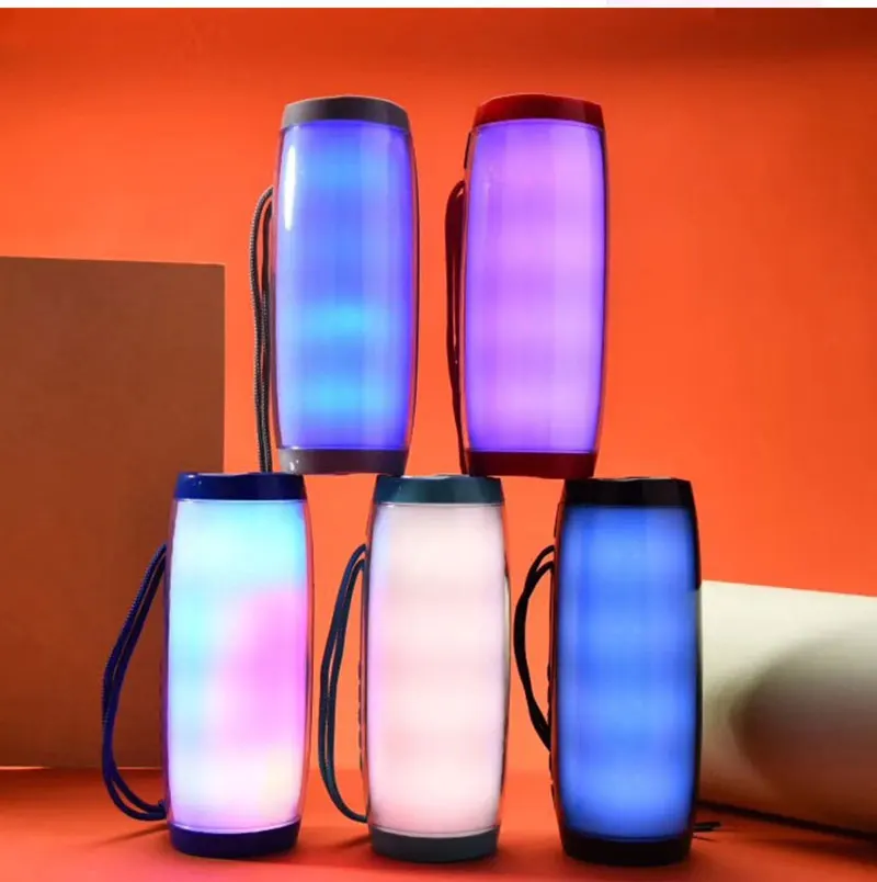 Портативный Bluetooth динамик светодиодный беспроводной динамик s 10 Вт 3D стерео музыка объемный сабвуфер Поддержка FM TF карта внешний динамик