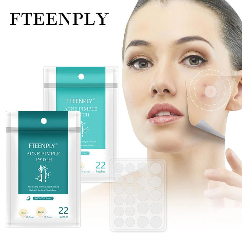 FTEENPLY Acne Pimple Patch Invisible Acne Treatment Stickers Face Mask Blemish Comedo Remover Facial Beauty Skin Care Tool 22PCS