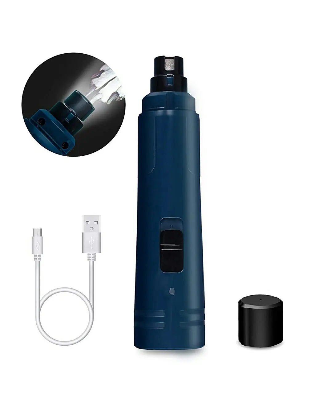 

Машинка для маникюра собак со светодиодный светильник кой, 2-скоростной электрический триммер для домашних питомцев, мощный безболезненный...