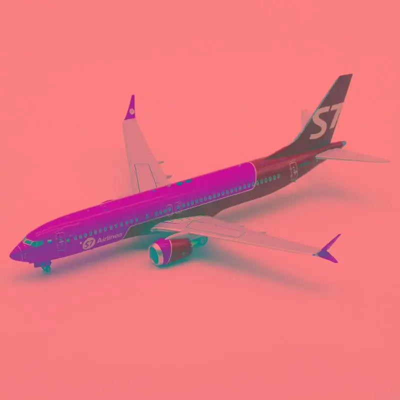 Inflight AIRLINES BOEING 737 8MAX VQ-BGW 1/200 литье под давлением модель самолета |