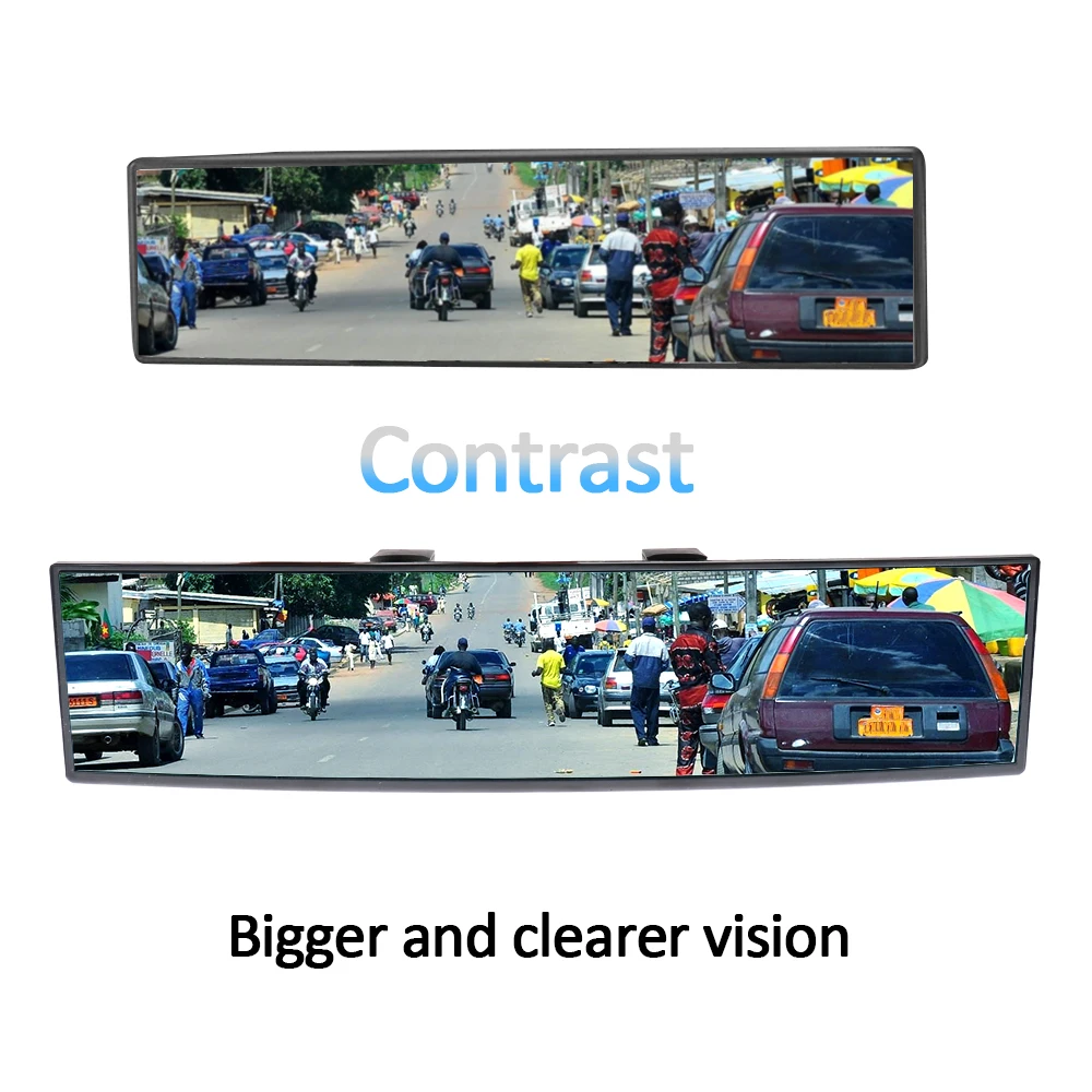 300mm Baby Rear View Auto Assisting Mirror Large Vision Car Angle Panoramic Anti-glare Interior Accessories | Автомобили и