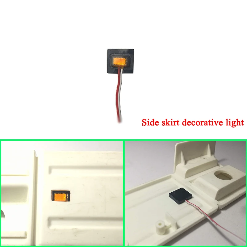 

Led 4 Yellow Side Lights Refit Lamp for 1/14 Tamiya RC Truck Car SCANIA R730 R470 R620 Diy