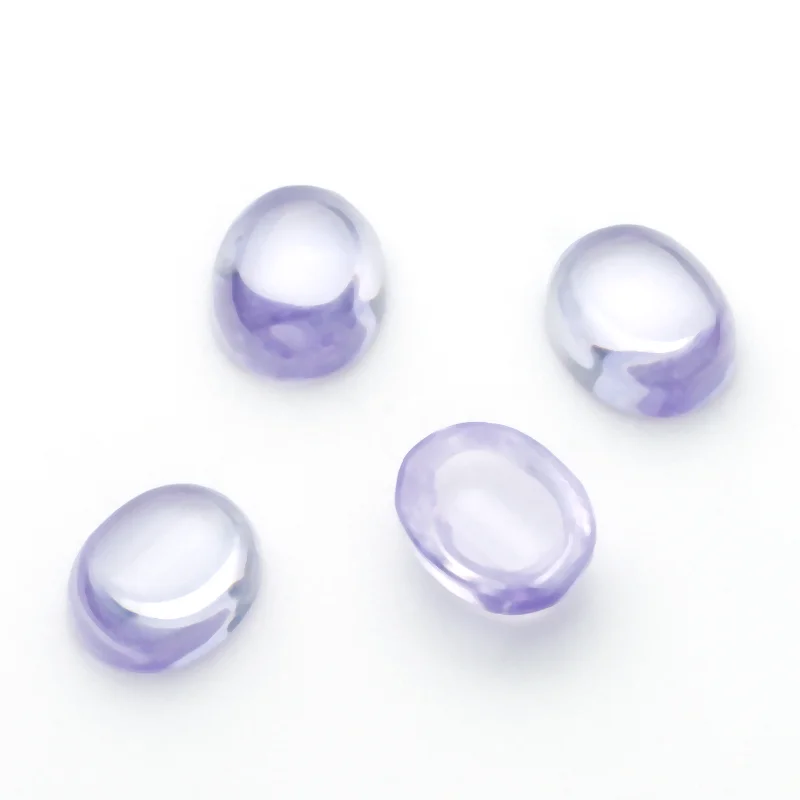 

Size 4x6~9x11mm Oval Shape Cabochon Lavender Synthetic Cubic Zirconia