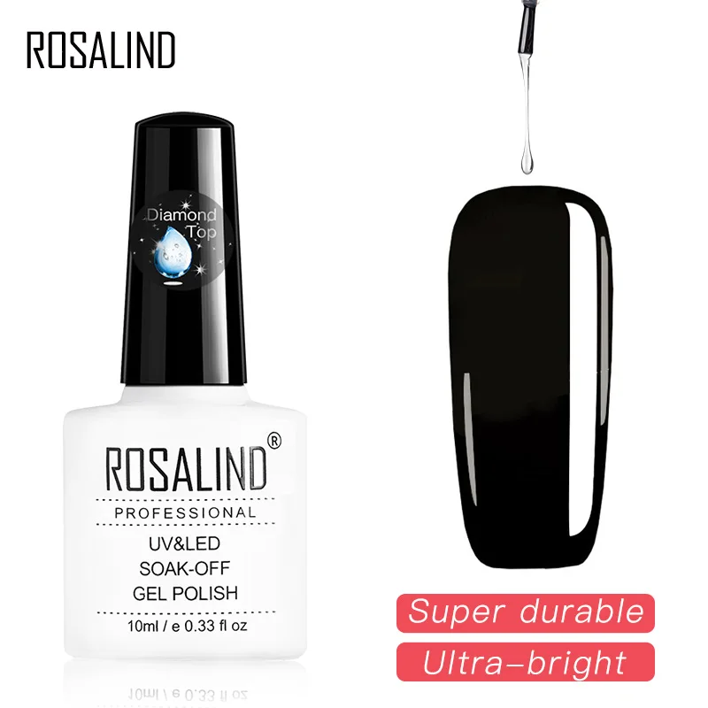 Гель-лак для ногтей ROSALIND Diamond Top Базовое покрытие наращивания УФ-лампа