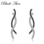 2022 новые черные серьги-гвоздики с украшениями в стиле естественной вечеринки для женщин Bijoux T215